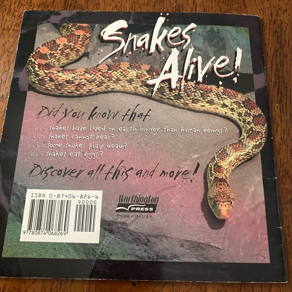 Snakes. Four paperback books about snakes and reptiles. - Picture 11 of 14